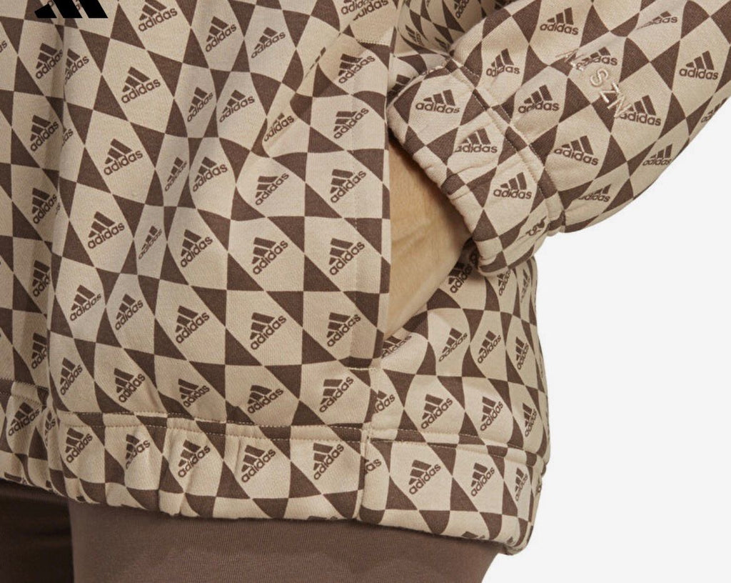 felpa con cappuccio adidas, All Over Print Fleece Hoodie.