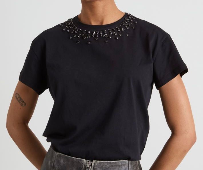 T-shirt pennyblack cristalli neri