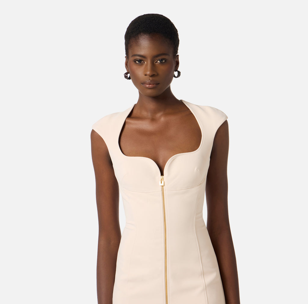 Abito in doppio crêpe stretch Elisabetta Franchi