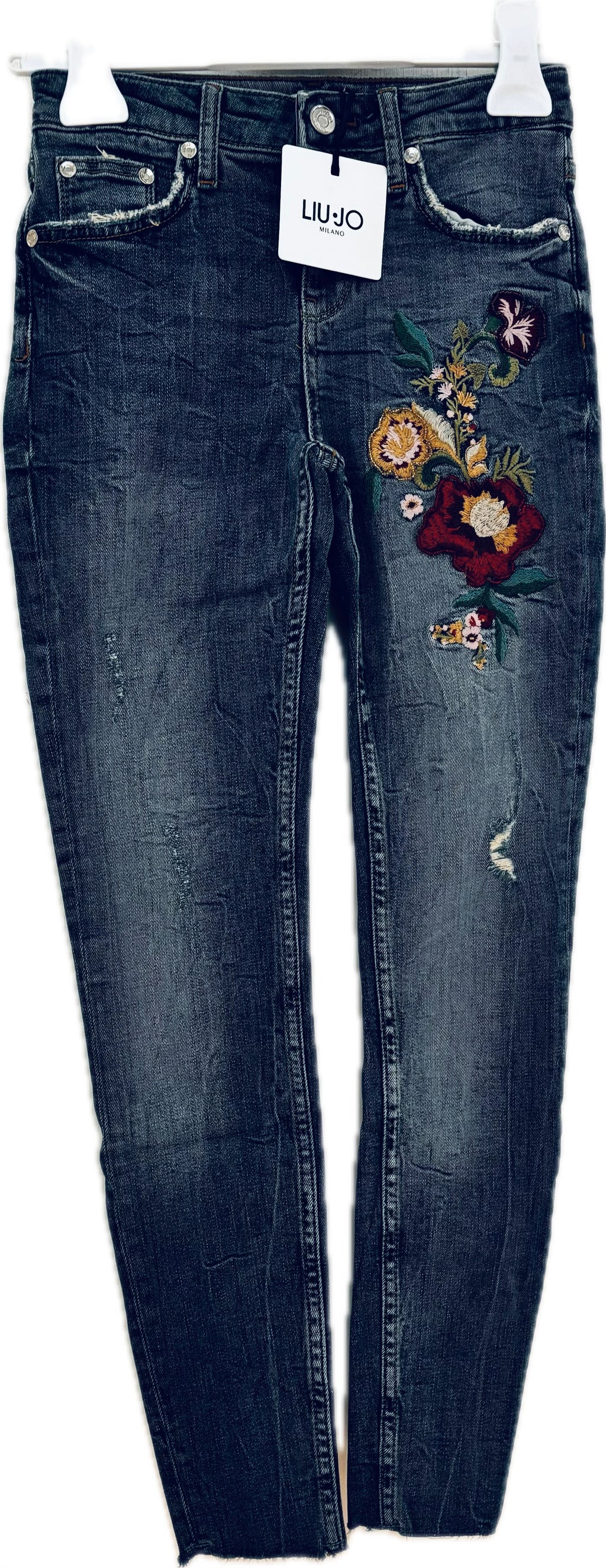 Jeans Liujo fiori rossi