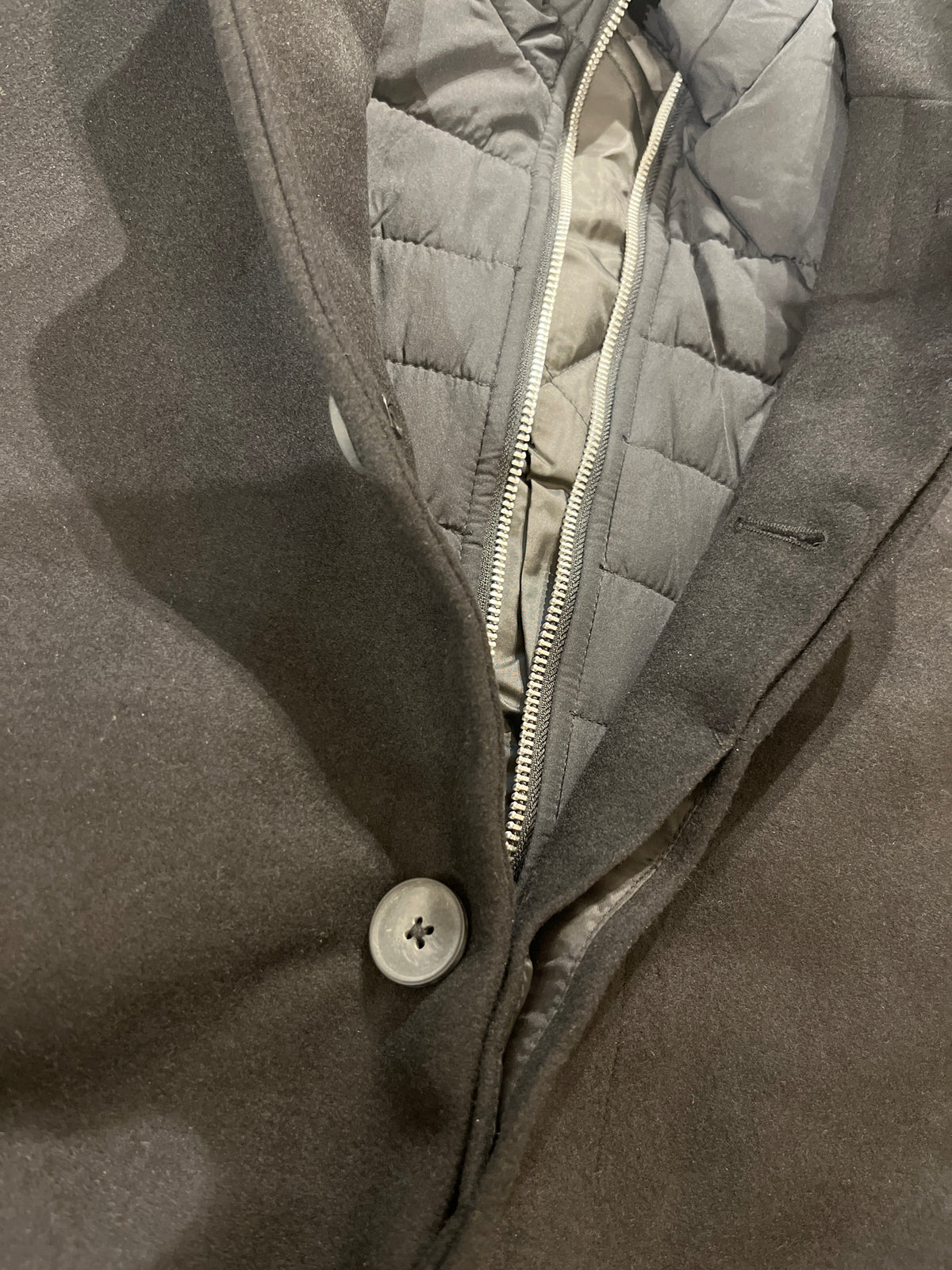 JACK & JONES JJEHARRISON Wool Blend Jacket SN - Cappottino corto uomo - Black