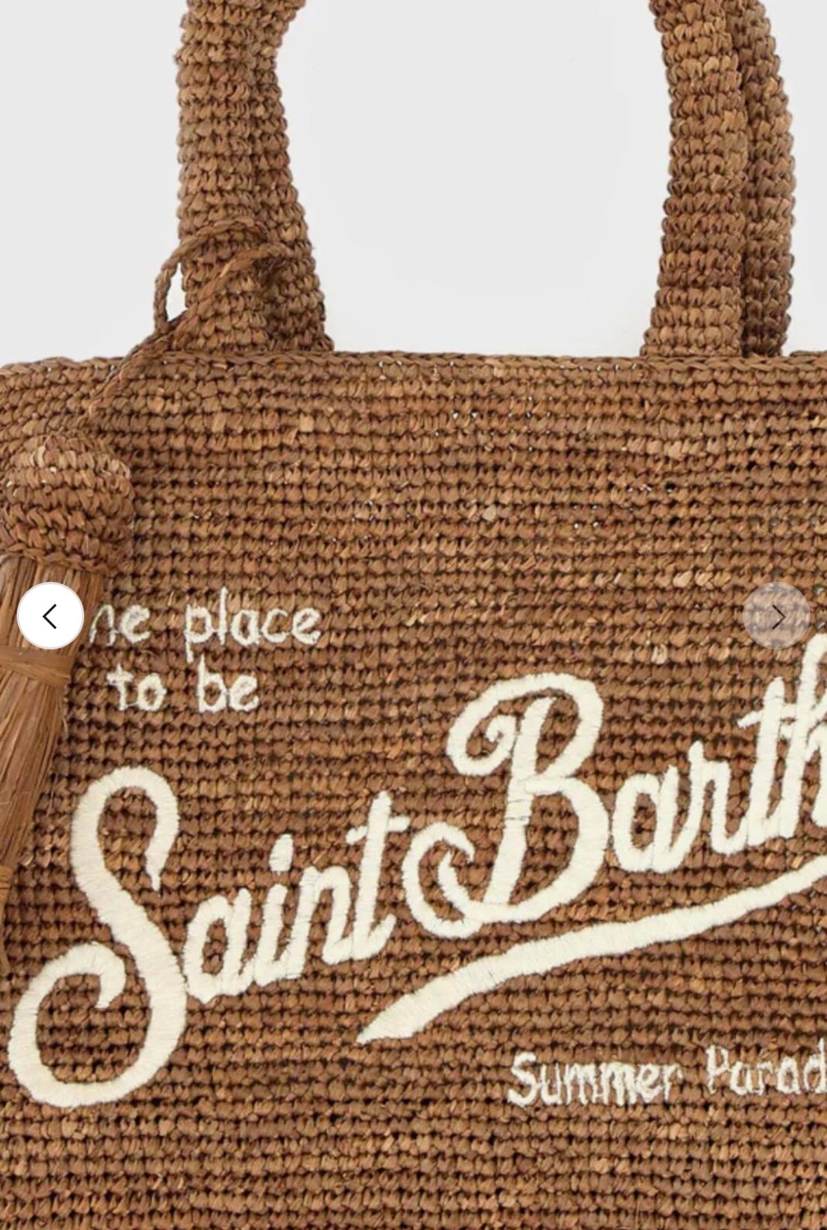 Borsa saint barth in Raffia