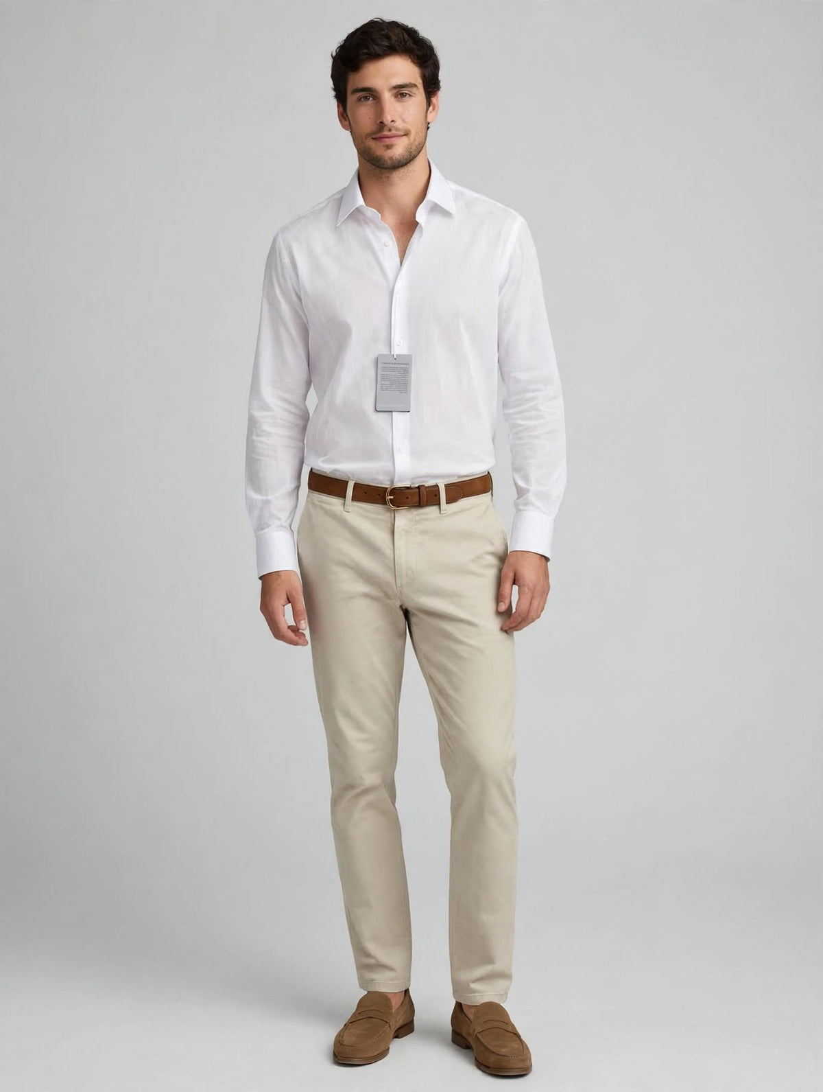 Camicia Uomo 1981-1 Antonio Basile Bianca Leggera