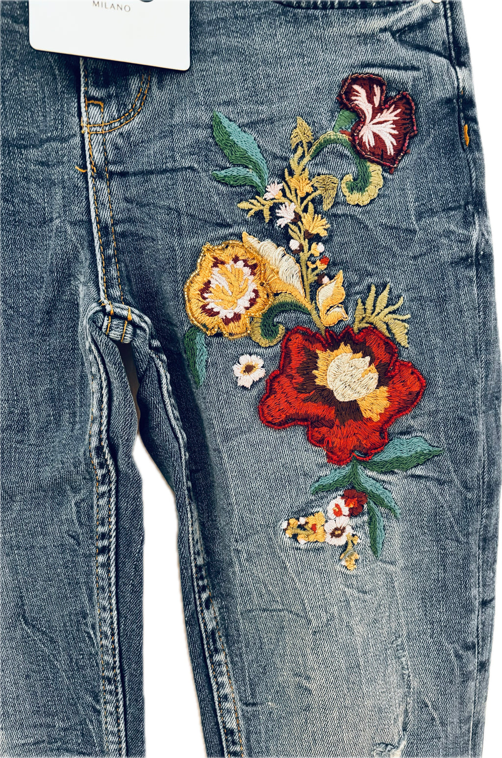 Jeans Liujo fiori rossi