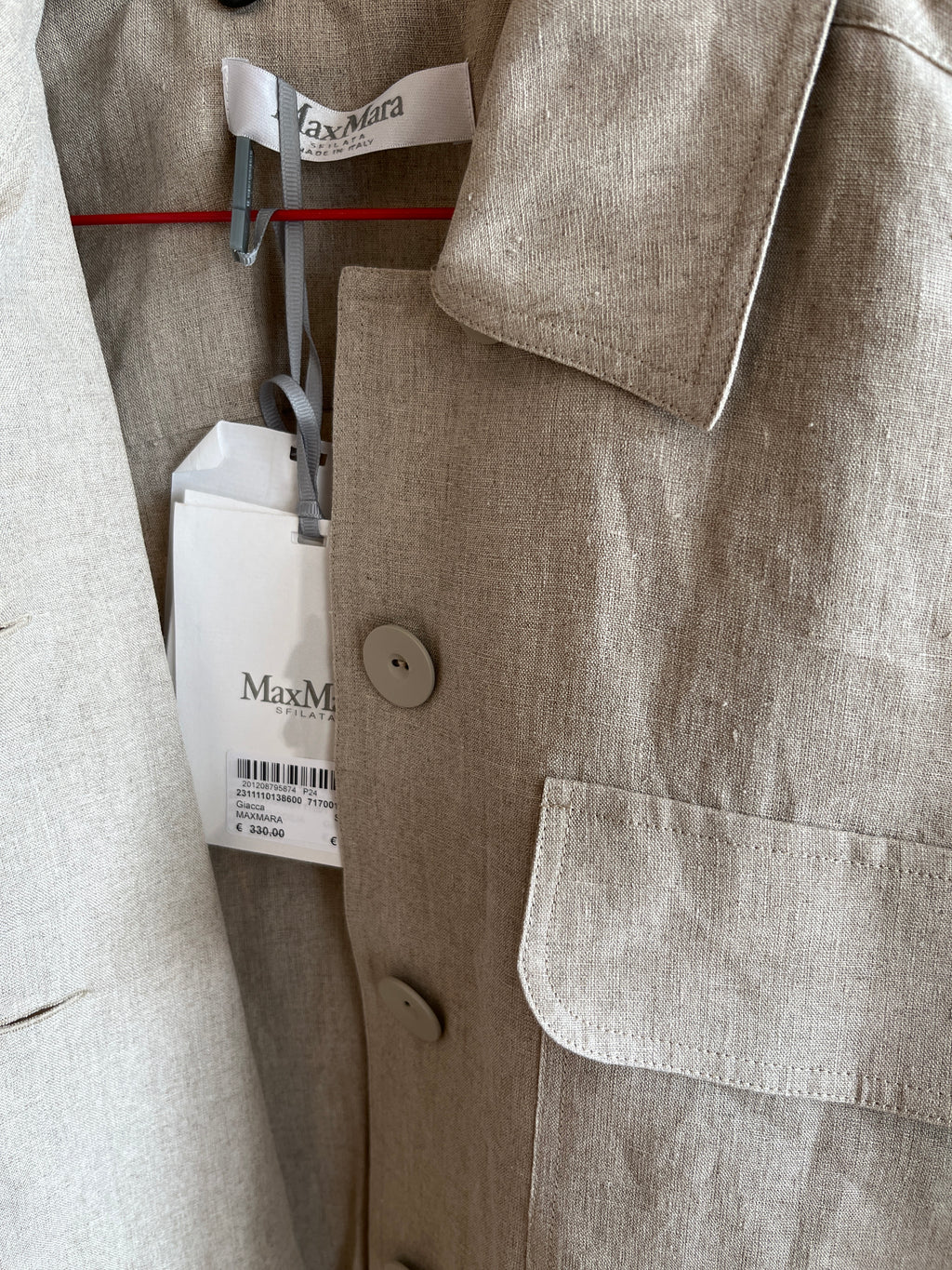 Giacca Max Mara sfilata 100%lino