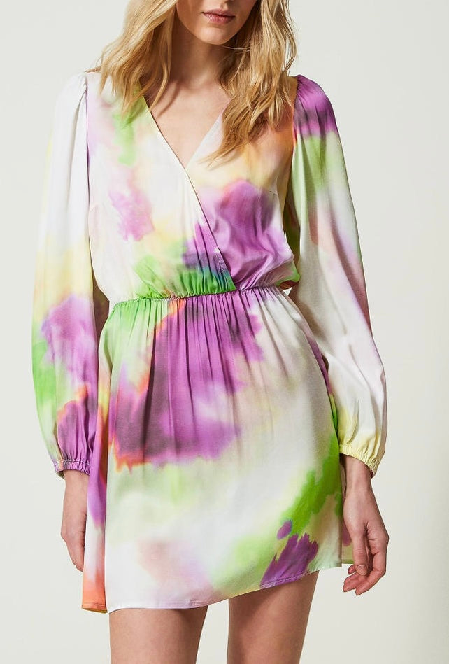 Abito stampa tie-dye Twinset