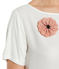 T-SHIRT A MANICA CORTA CON FIORE PENNYBLACK
