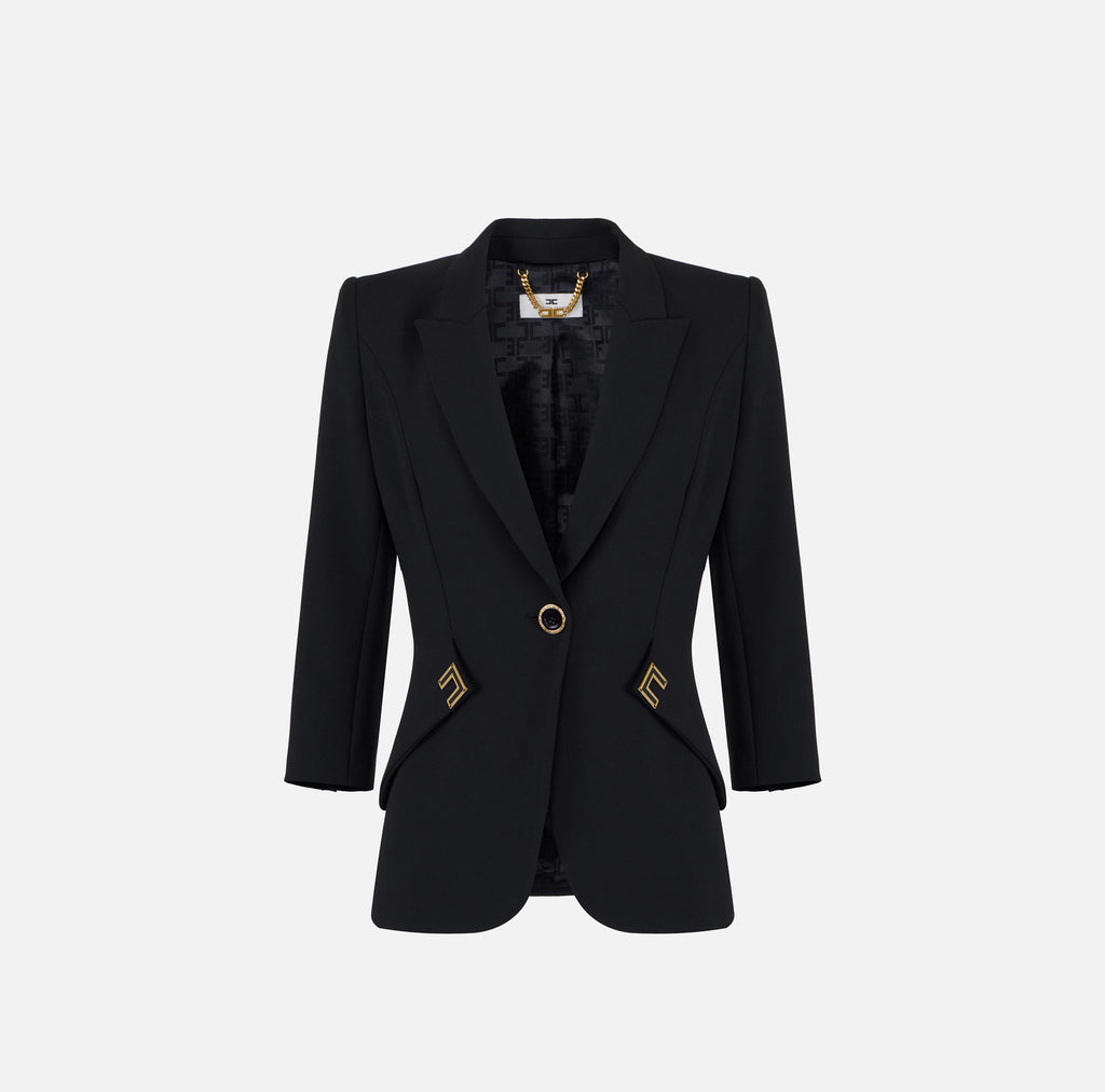 Giacca in doppio crêpe stretch Elisabetta Franchi