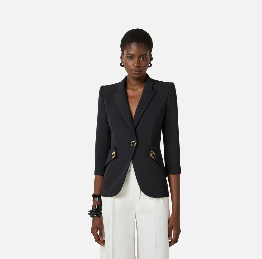 Giacca in doppio crêpe stretch Elisabetta Franchi