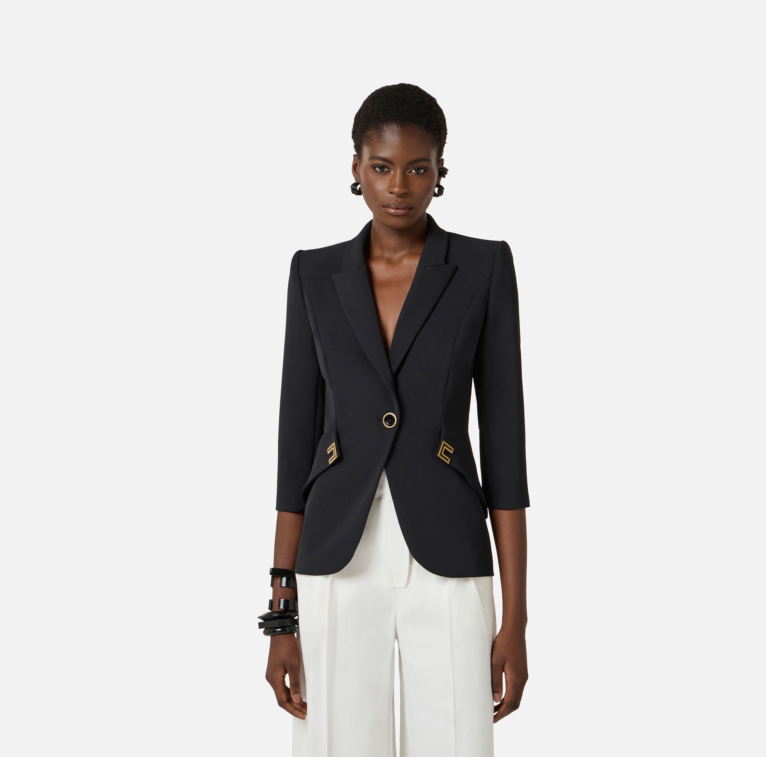 Giacca in doppio crêpe stretch Elisabetta Franchi