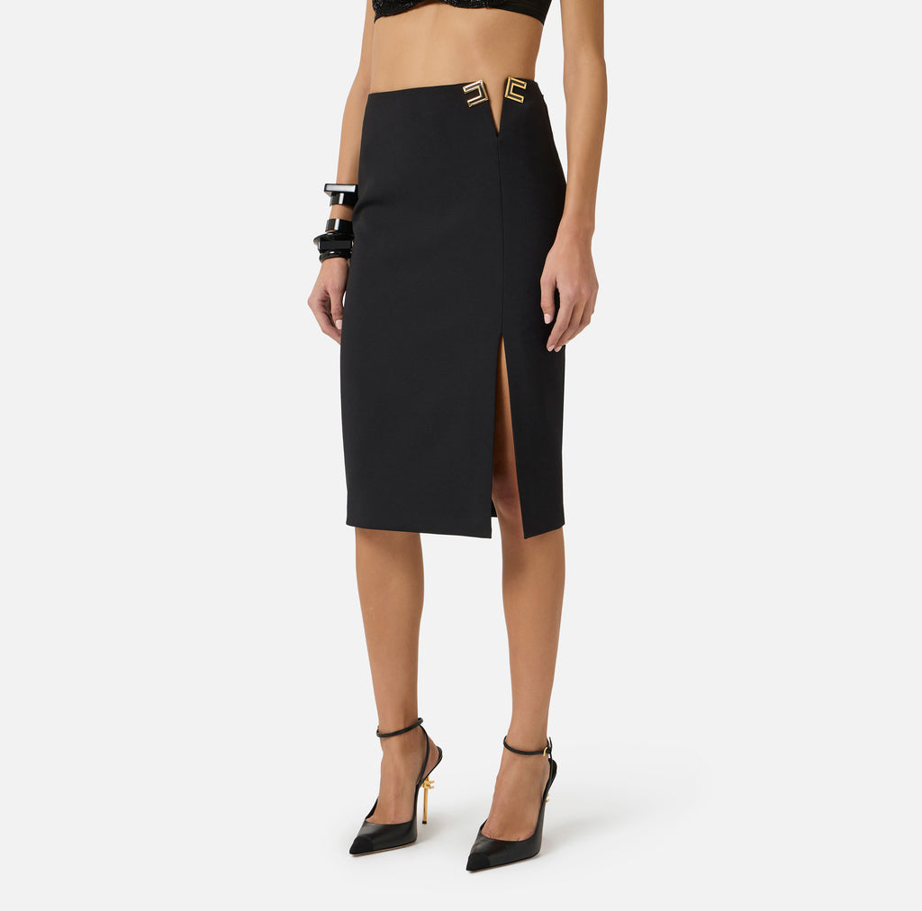 Gonna in doppio crêpe stretch Elisabetta Franchi