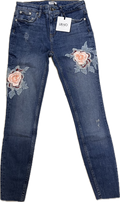 Jeans liujo fiori rosa