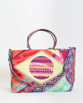 F**K women's patterned beachbag
