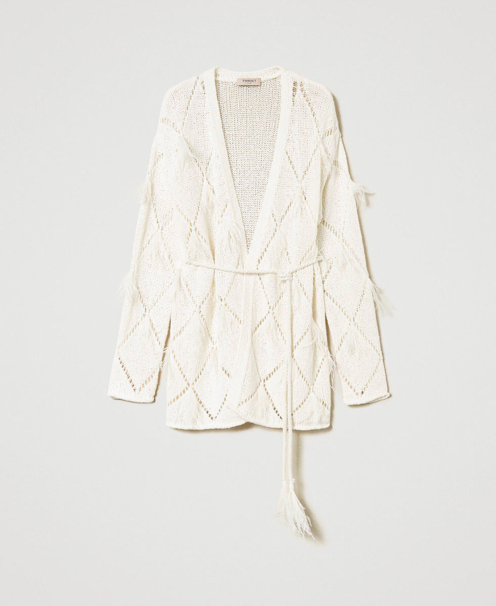 Cardigan piume TWINSET
