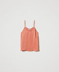 Top in raso con spalline sottili Twinset