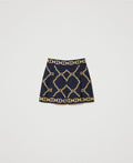 Shorts in popeline con stampa catene Twin set
