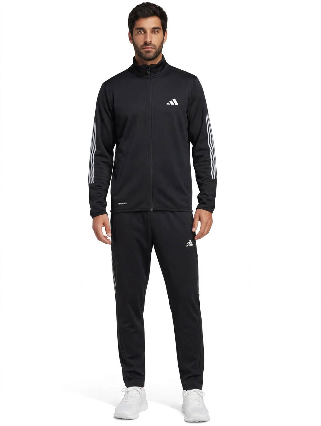 Tuta Uomo Adidas AEROREADY Grigio Antracite - 3 Strisce Bianche 10347