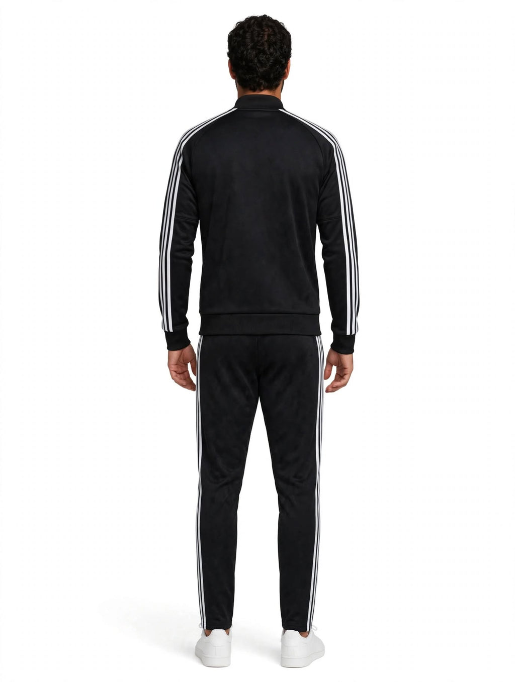 Tuta Uomo Adidas Originals Nera - AEROREADY - 3 Strisce Bianche 1037