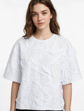 T-Shirt Donna Oversize Effetto Stropicciato - REIGN