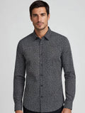 Camicia Uomo Antony Morato Milano - Slim Fit Nera a Micro Fantasia Bianca e nera