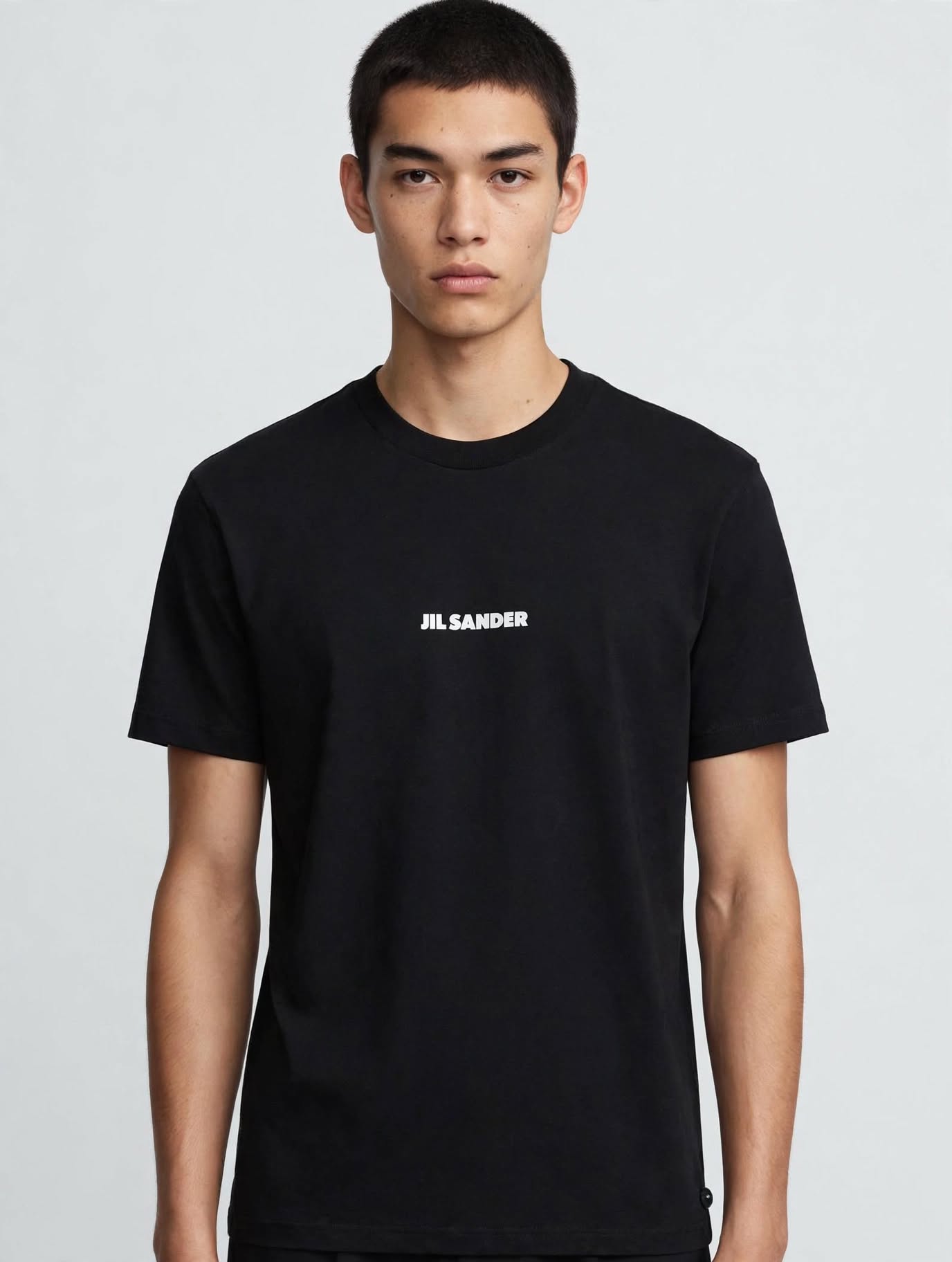 JIL SANDER T-Shirt Logo Uomo Nera
