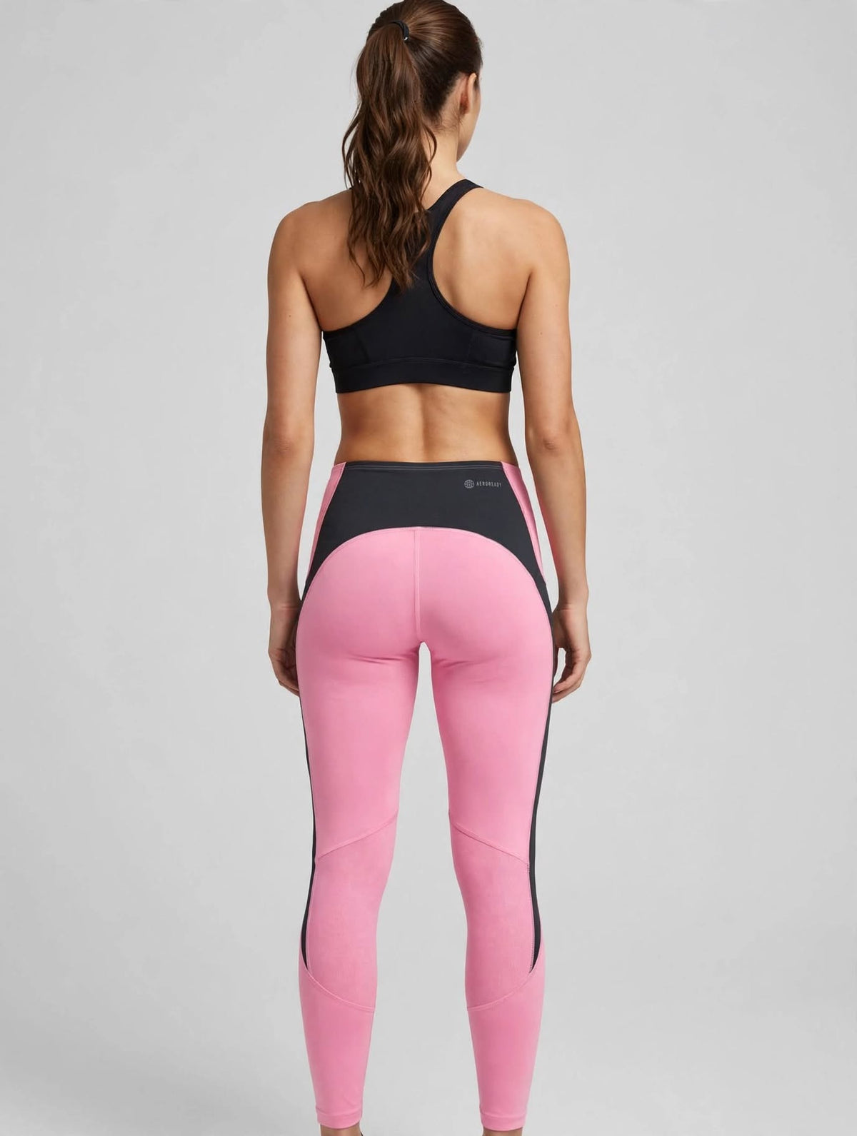 Legging Adidas Rosa in bande