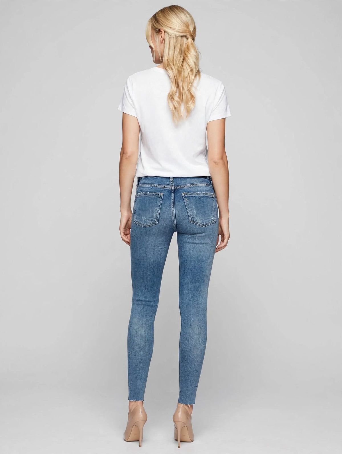 Jeans Liu Jo Donna Skinny Ricamo Floreale Rosso Bordeaux
