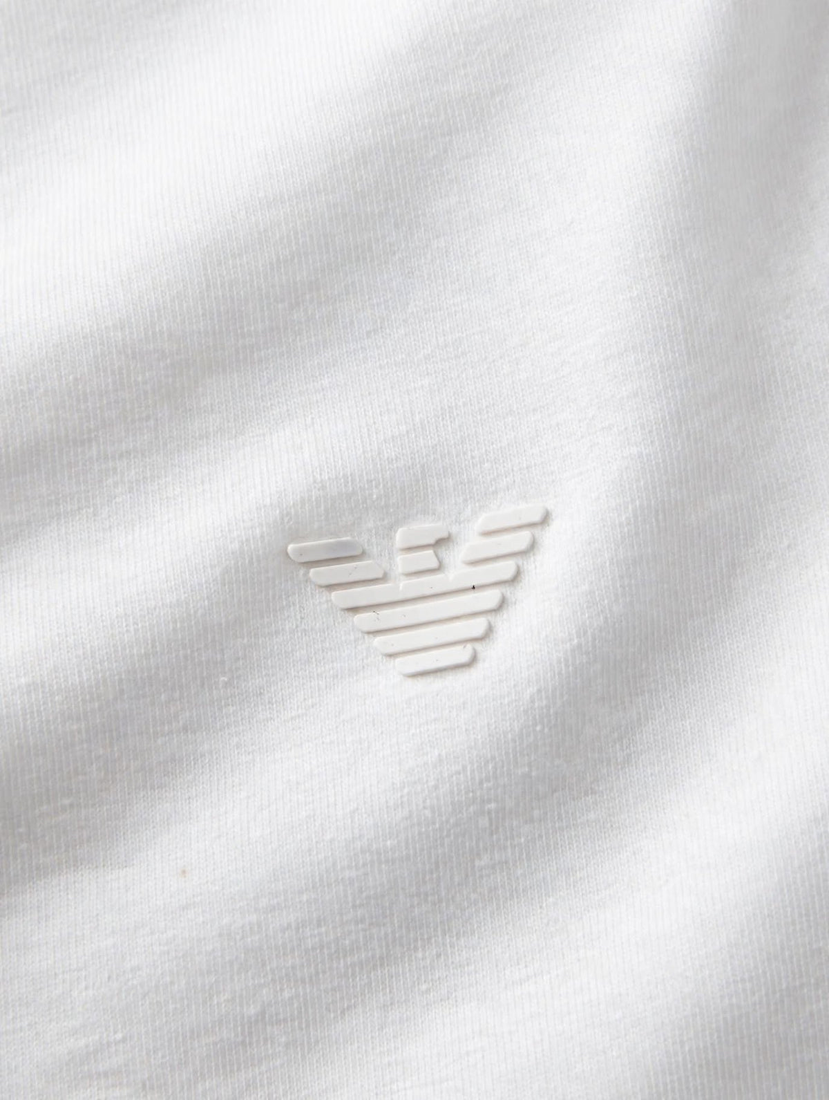 T-Shirt Uomo Emporio Armani Nera - Logo Aquila Piccolo in Rilievo