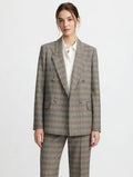Tailleur Donna VICOLO Twin Set Giacca Doppiopetto + Pantalone - Fantasia Quadri Grigio