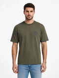 Gavroche Paris T-Shirt Uomo Verde Militare / Antracite - 100% Cotone Mercerizzato  - Logo Petto GAVROche