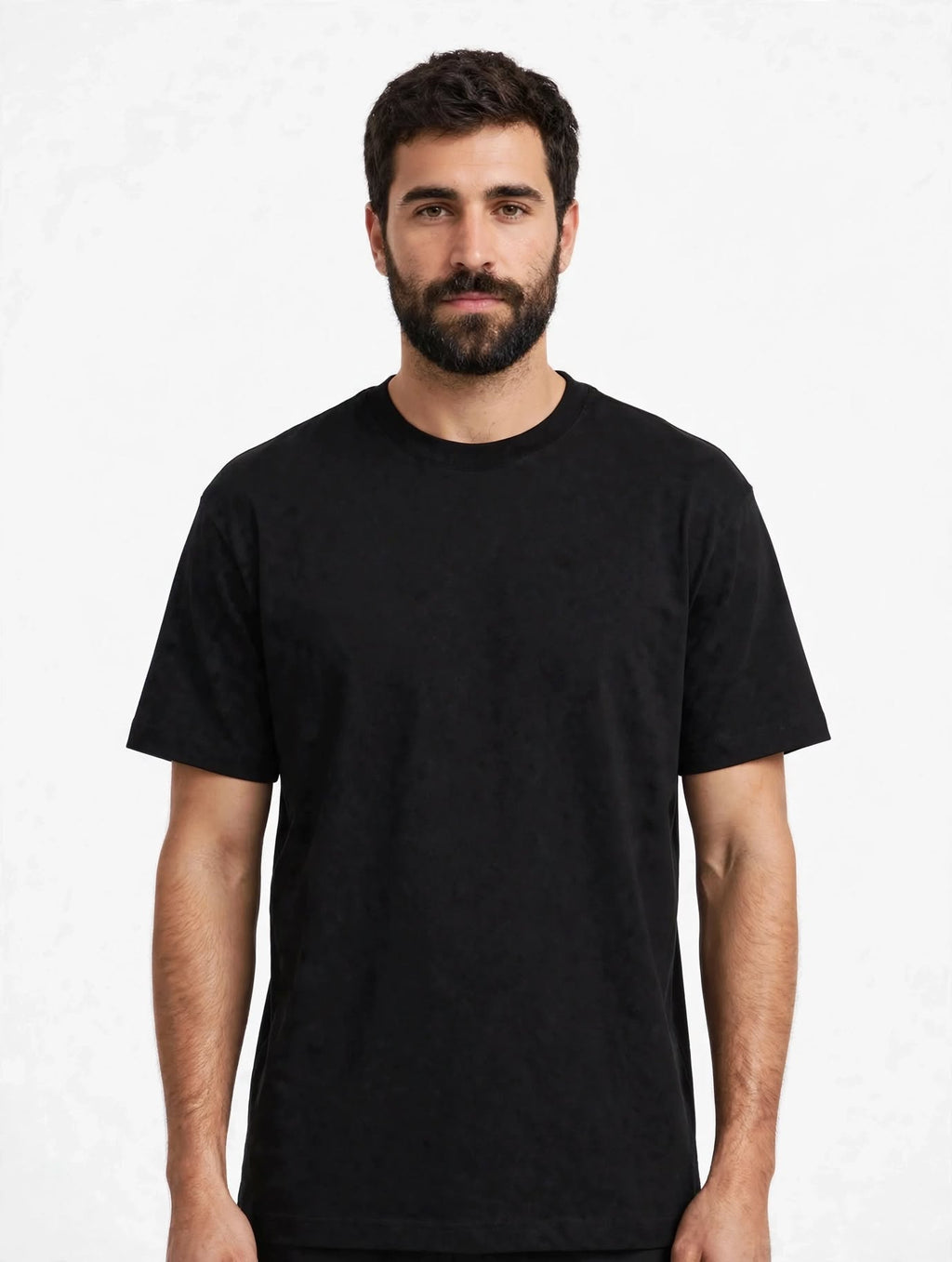 T-Shirt GAVROCHE PARIS Verde Caky / Nera - Modello Semplice con Placchetta in Metallo sul Retro - 100% Cotone Mercerizzato