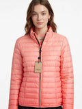 Piumino Donna TWINSET MILANO Corallo Pesca