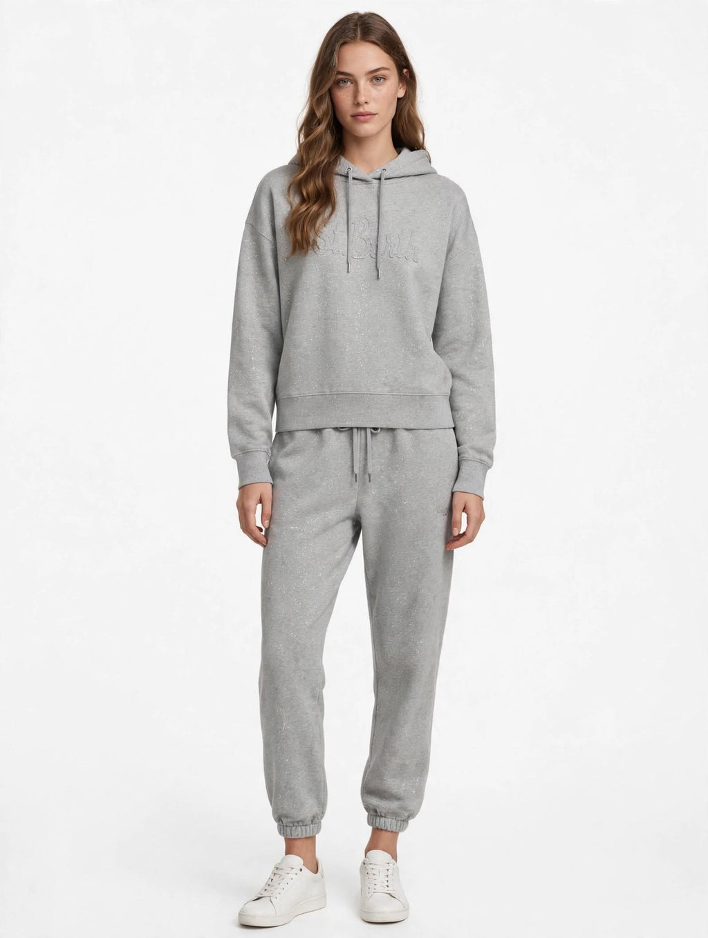 Completo Tuta Donna MC2 SAINT BARTH Grigio Mélange Lourex - Felpa MINDY + Pantalone ODALYS  grigio Mélange Lourex
