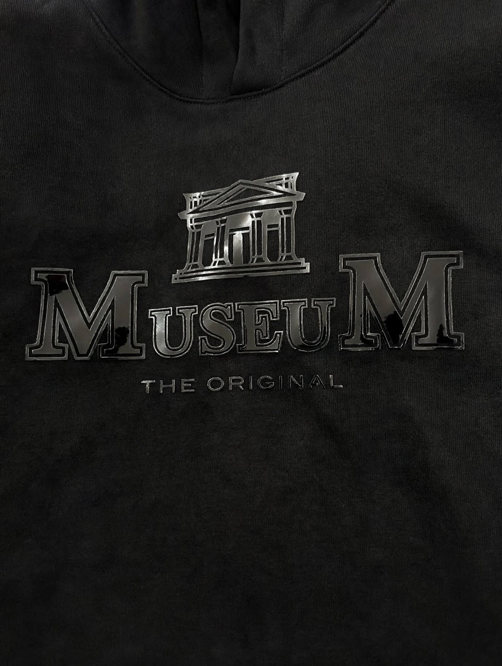 Felpa con Cappuccio Museum The Original - Stampa Nero Lucido