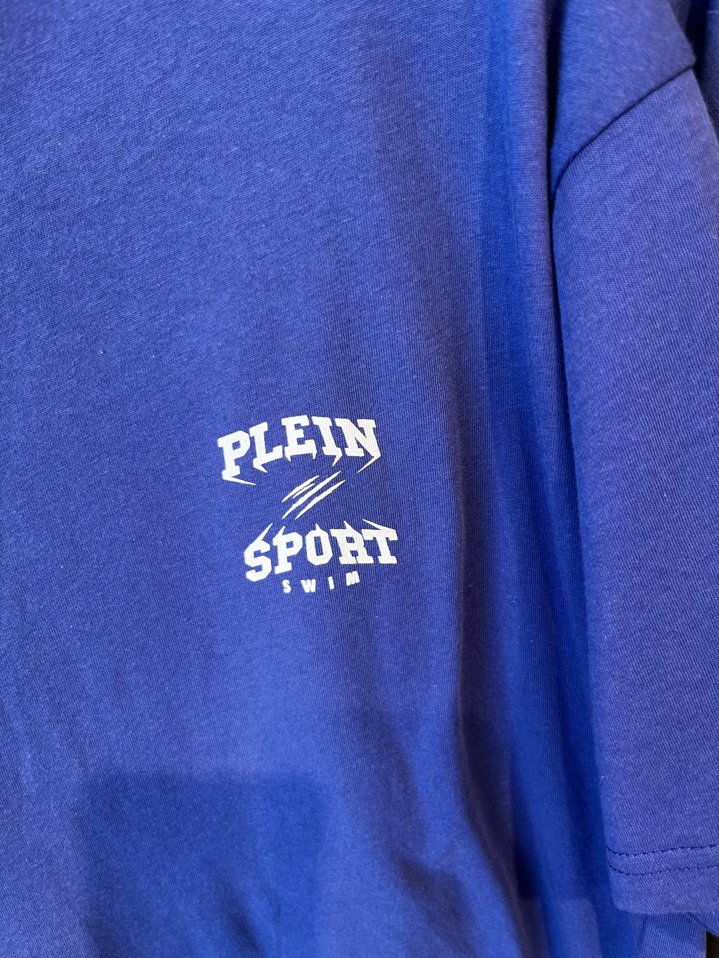 T-Shirt Uomo Plein Sport Swim Logo - Blu Royal