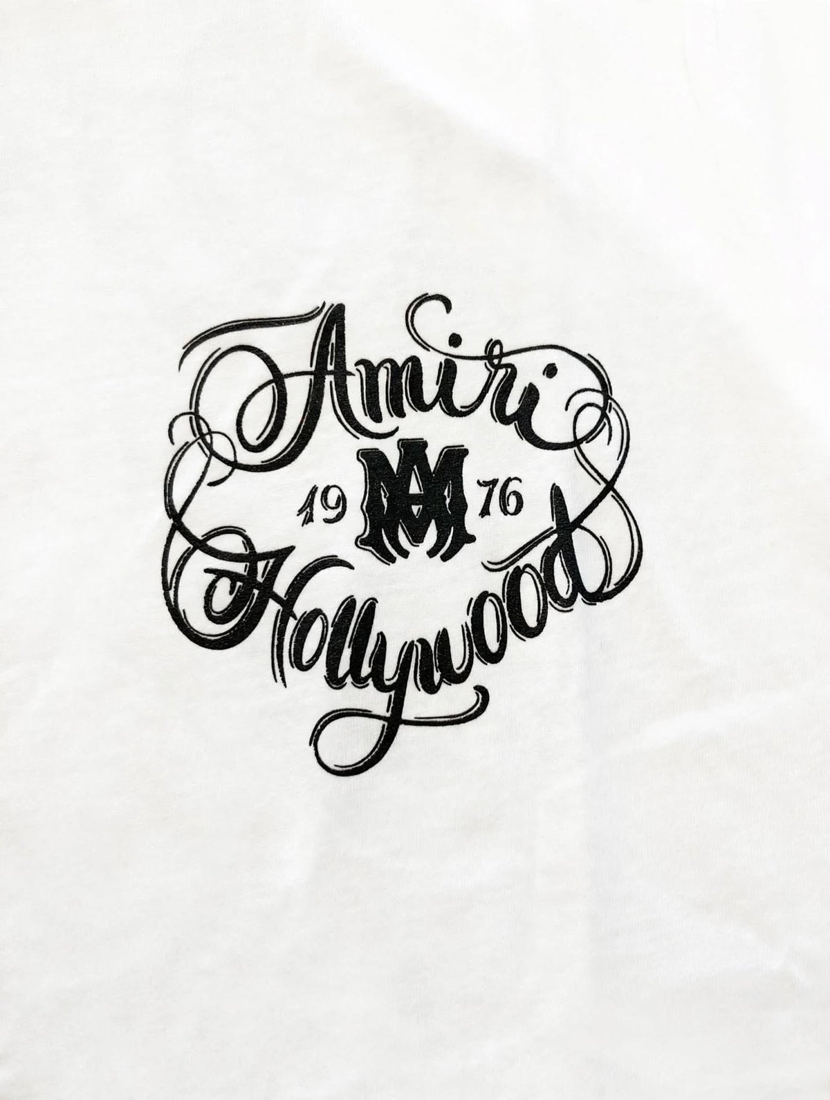 T-Shirt AMIRI Hollywood Tee Bianca/nera