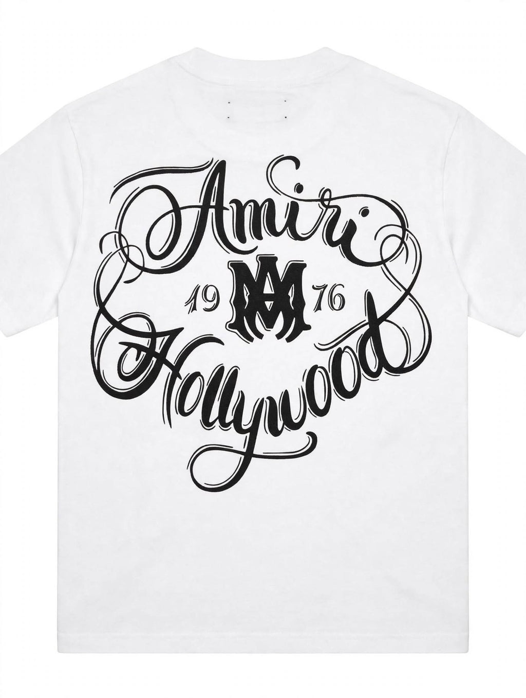 T-Shirt AMIRI Hollywood Tee Bianca/nera