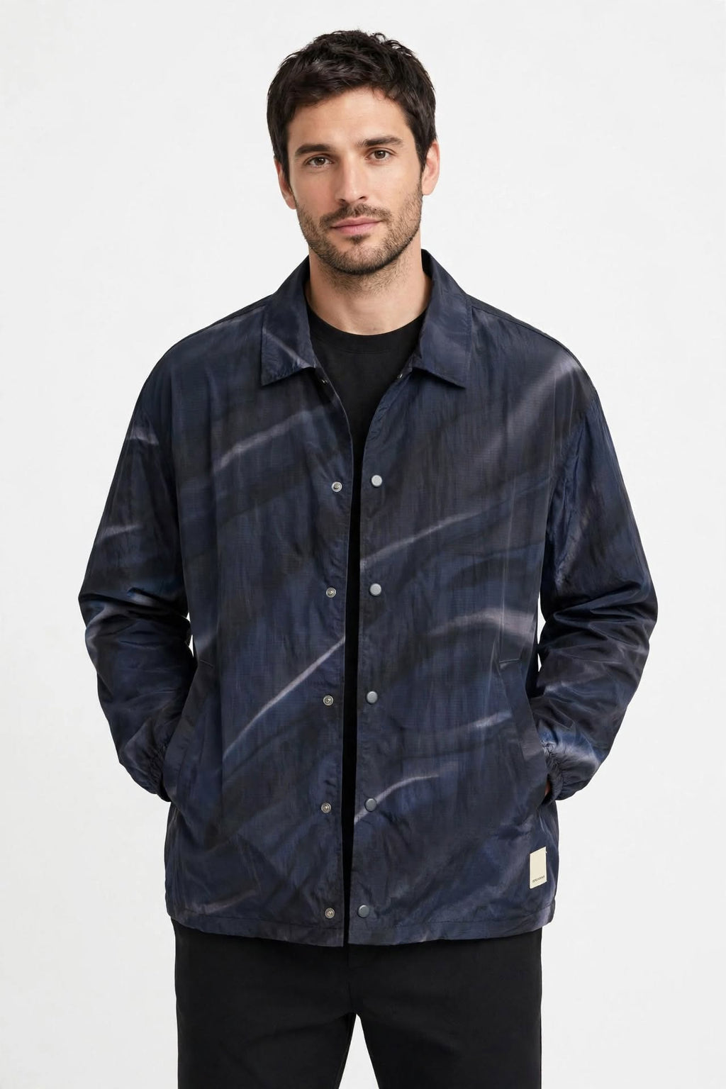 Emporio Armani Blouson Jacket in ripstop waterproof stampa
