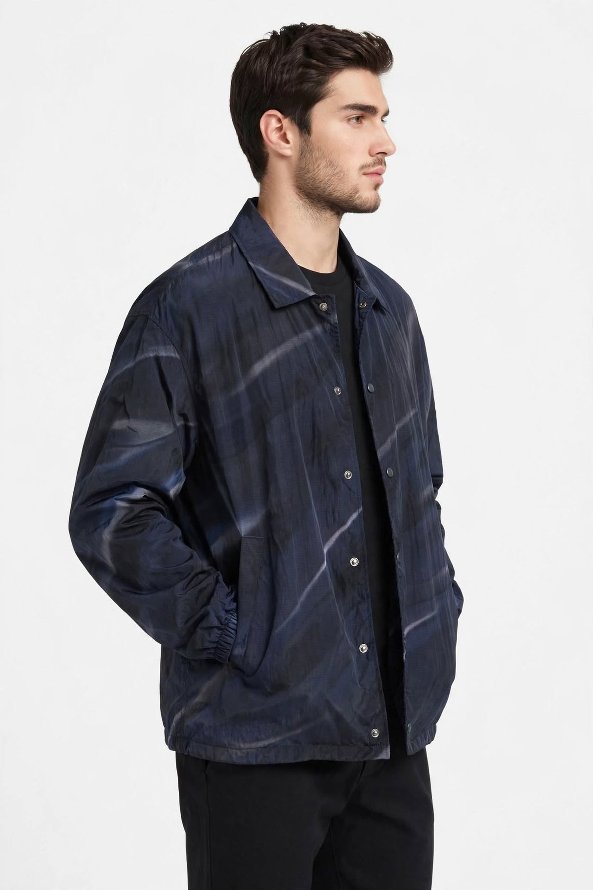 Emporio Armani Blouson Jacket in ripstop waterproof stampa