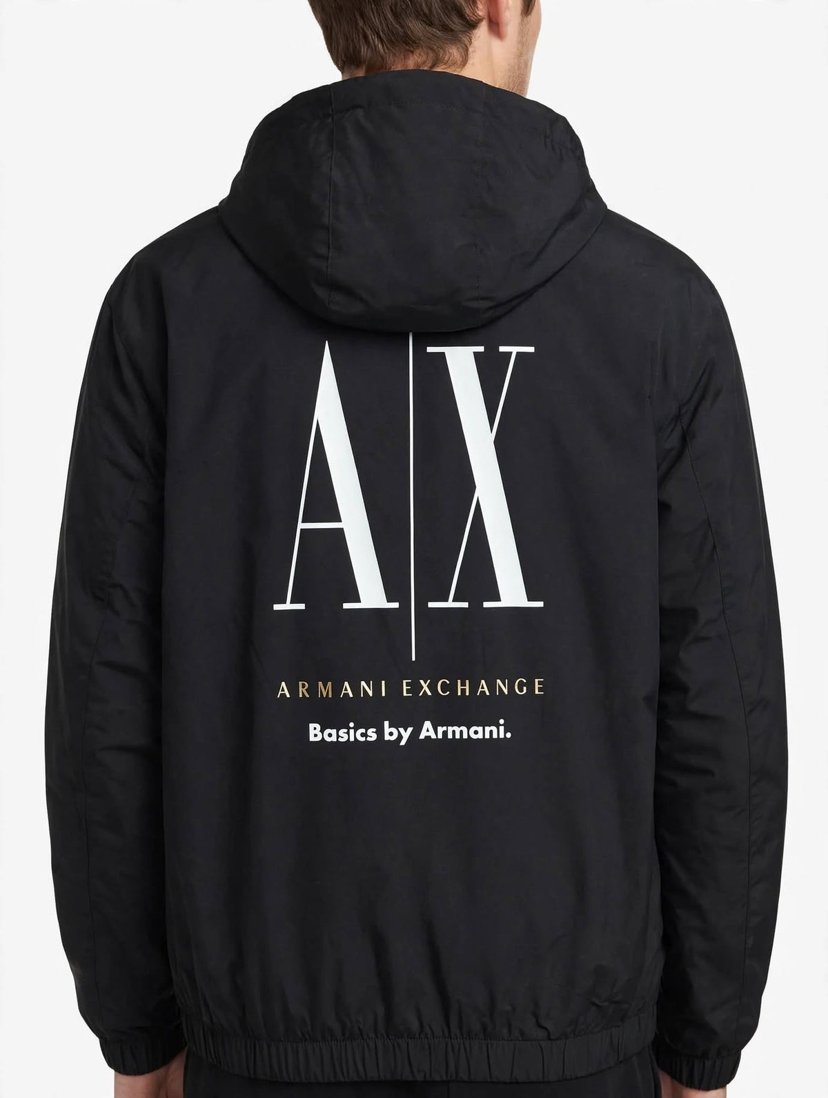 Armani Exchange - Giubbotto con cappuccio e tasche A|X Basics