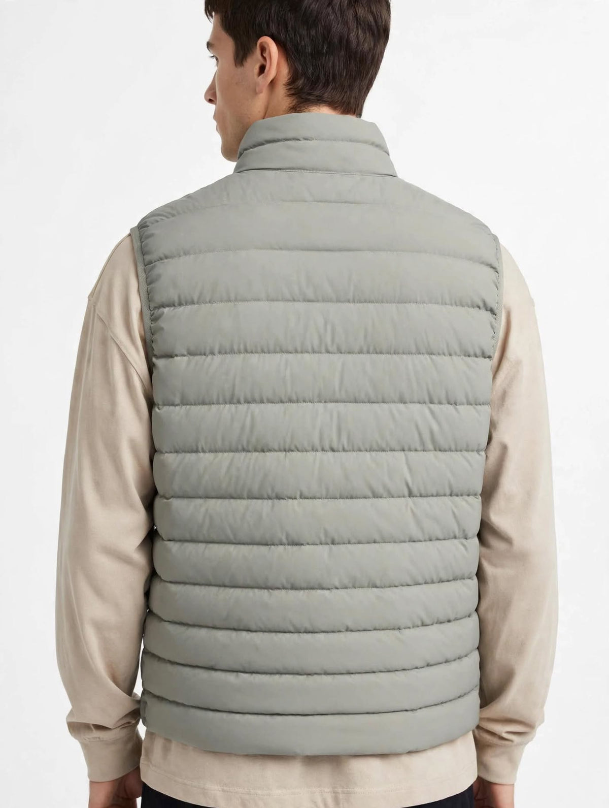 Titolo: Emporio Armani Smanicato Trapuntato uomo in piuma - Grigio Ghiaccio