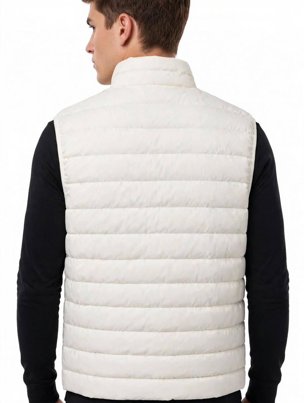 Emporio Armani Smanicato Uomo Piuma Leggero 8N1BQ1 - Bianco Crema 0101