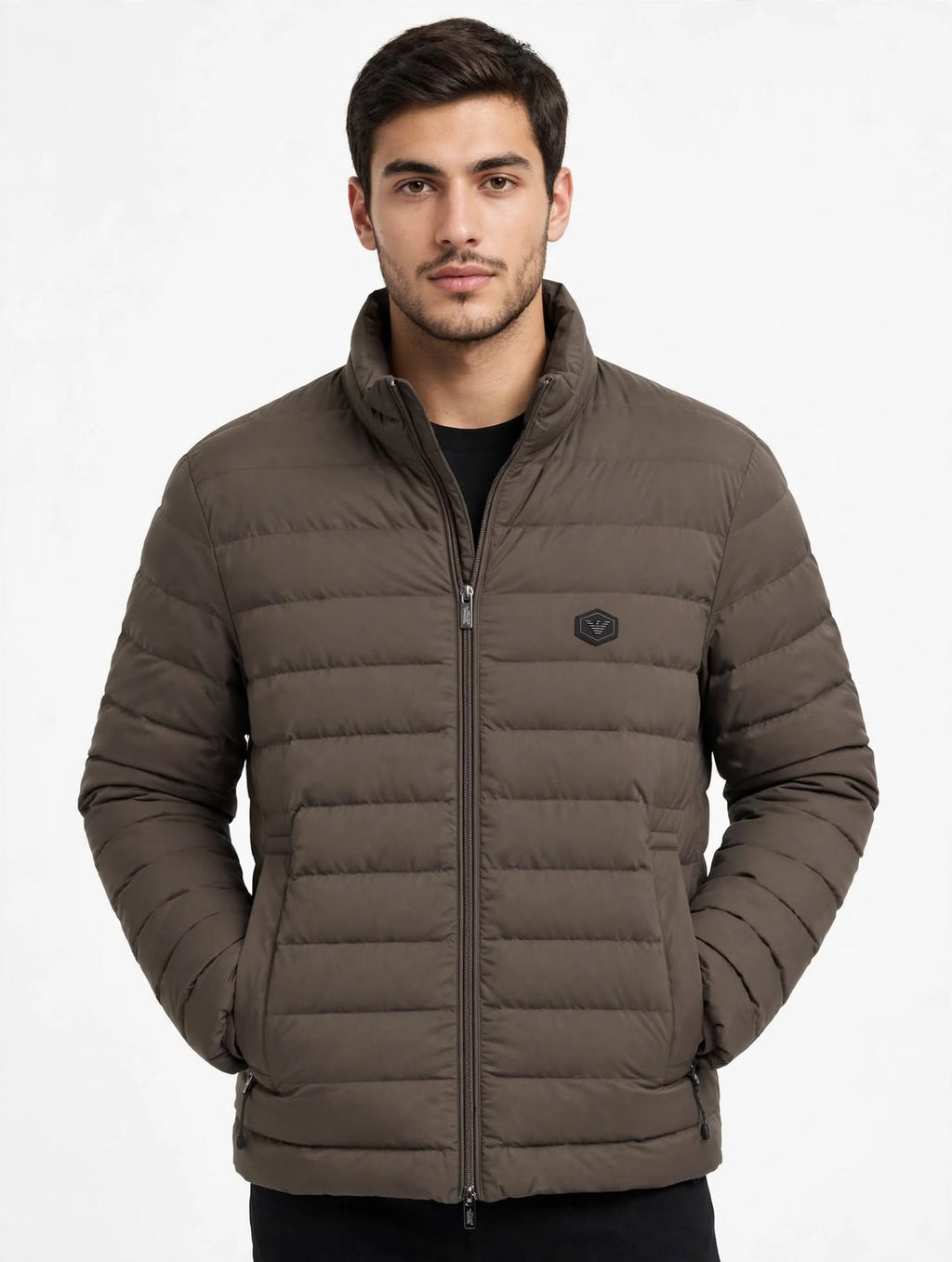 EMPORIO ARMANI Piumino Uomo Taupe