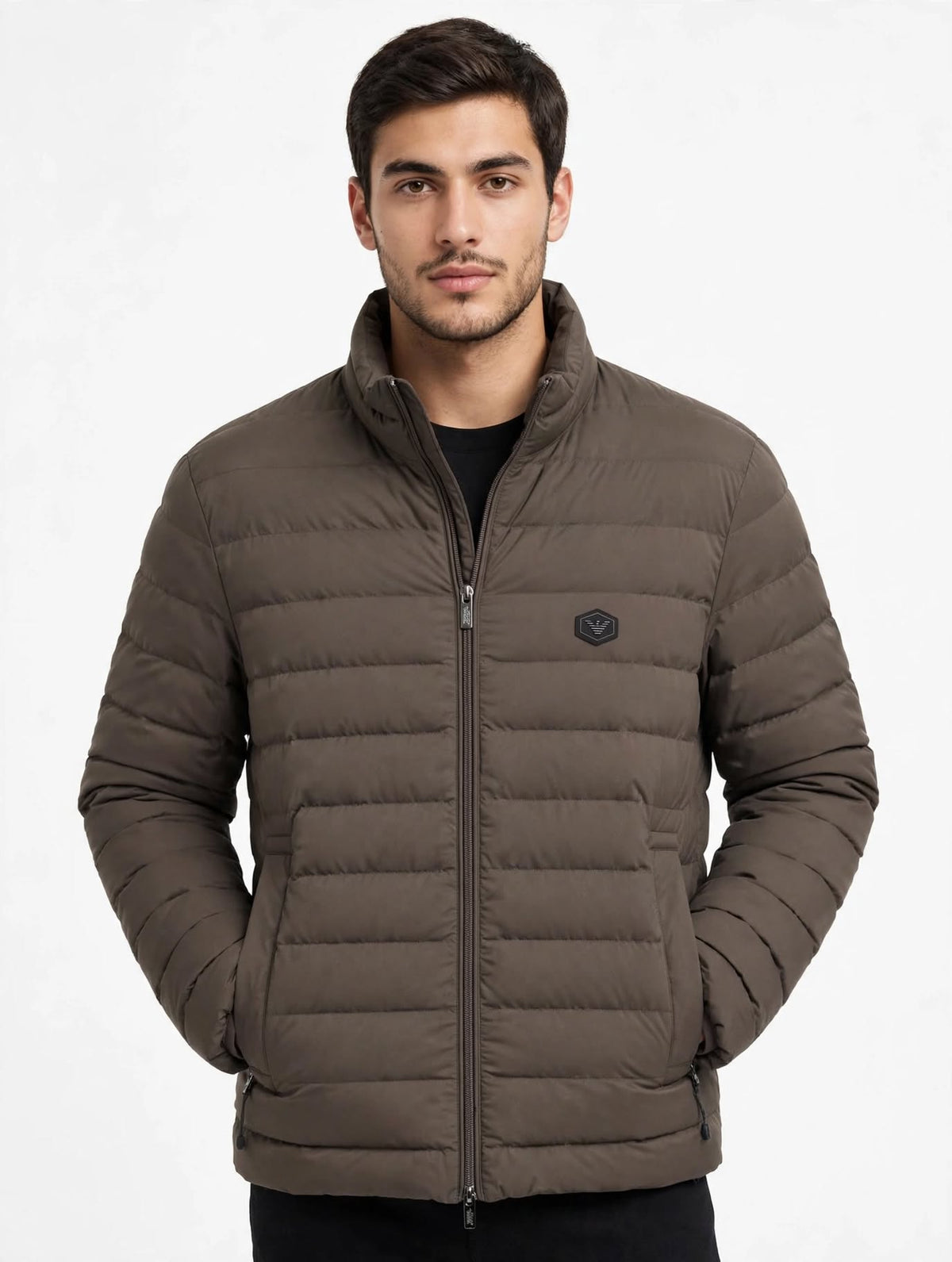 EMPORIO ARMANI Piumino Uomo Taupe