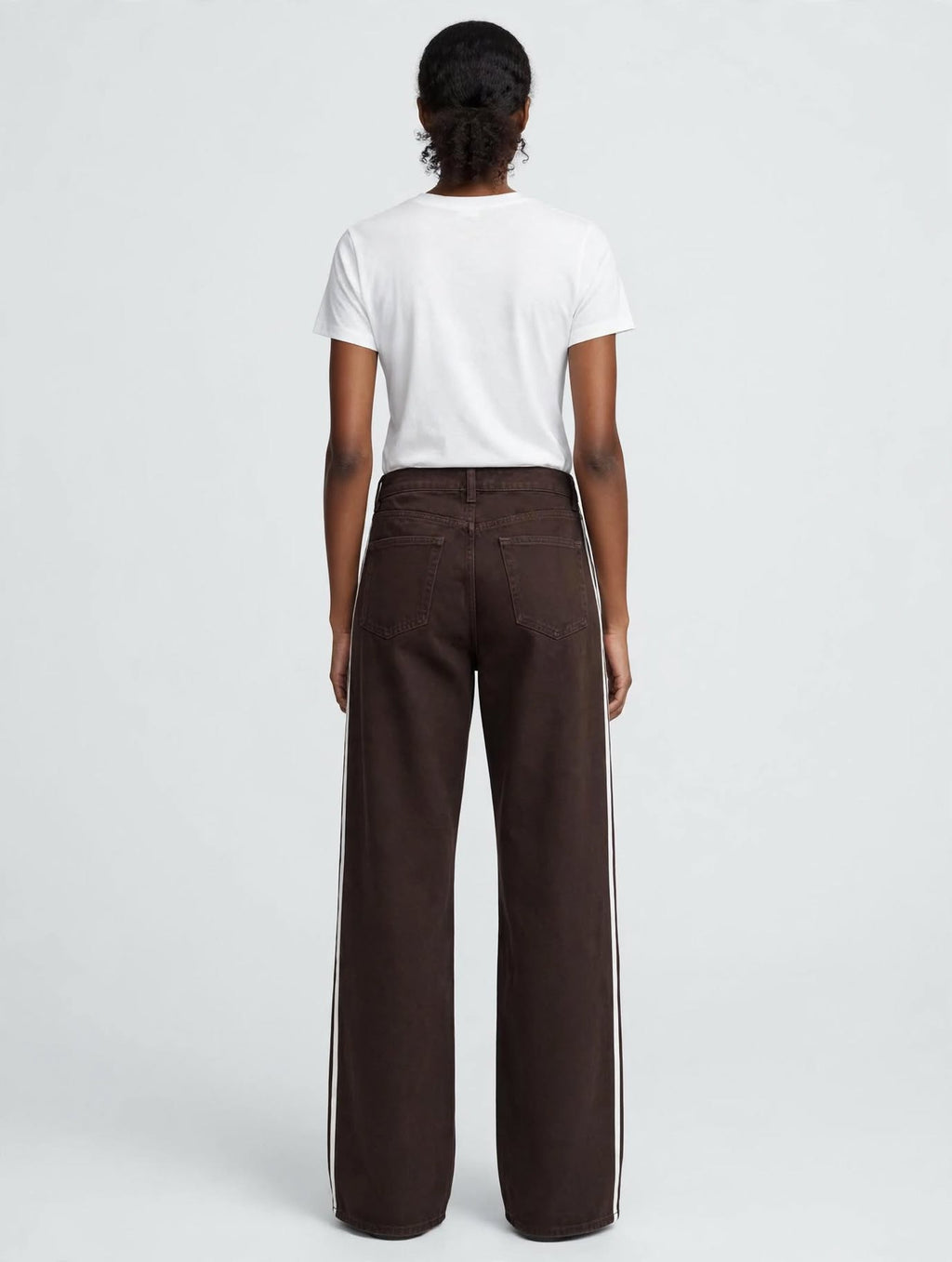 Adidas Originals Firebird TP Denim Pant - Marrone Scuro Cioccolato / Loose Fit