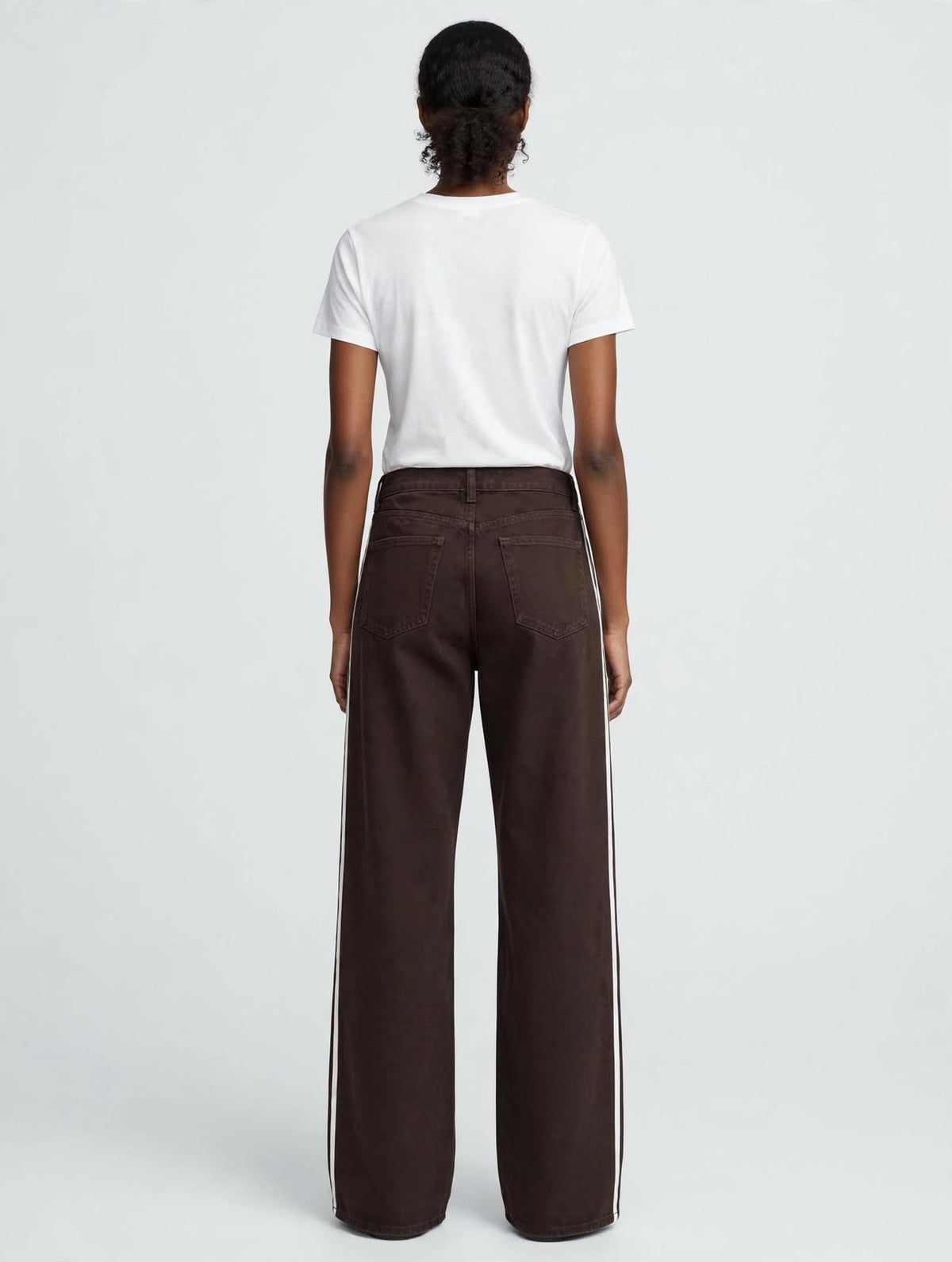 Adidas Originals Firebird TP Denim Pant - Marrone Scuro Cioccolato / Loose Fit