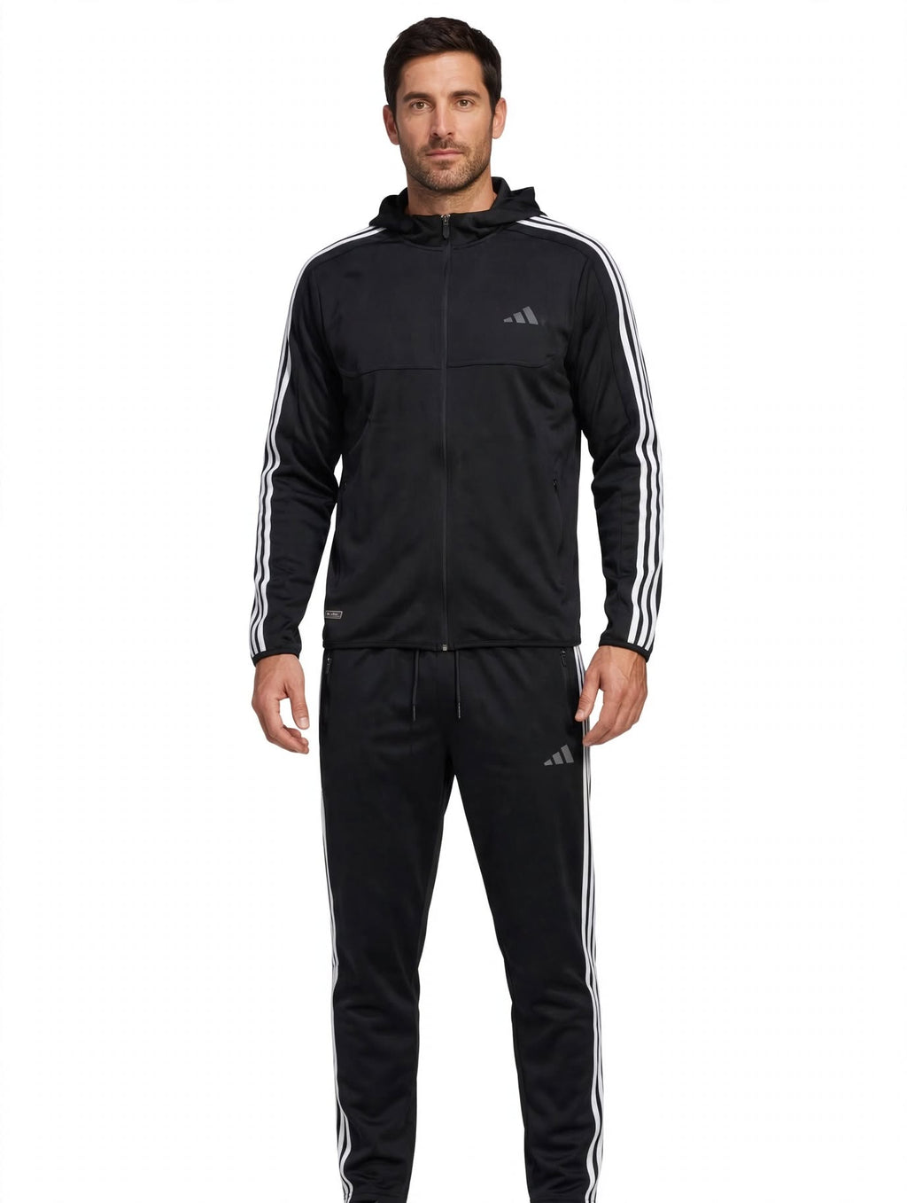 ADIDAS 10019 AEROREADY Cut 3-Stripes Track Suit - Nero / Bianco