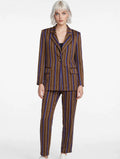 MYASTREET Tailleur Gessato Giacca + Pantalone - Moro / Blu Royal