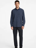 EXTÈ Uomo Camicia Tecnica Stretch Blu Navy