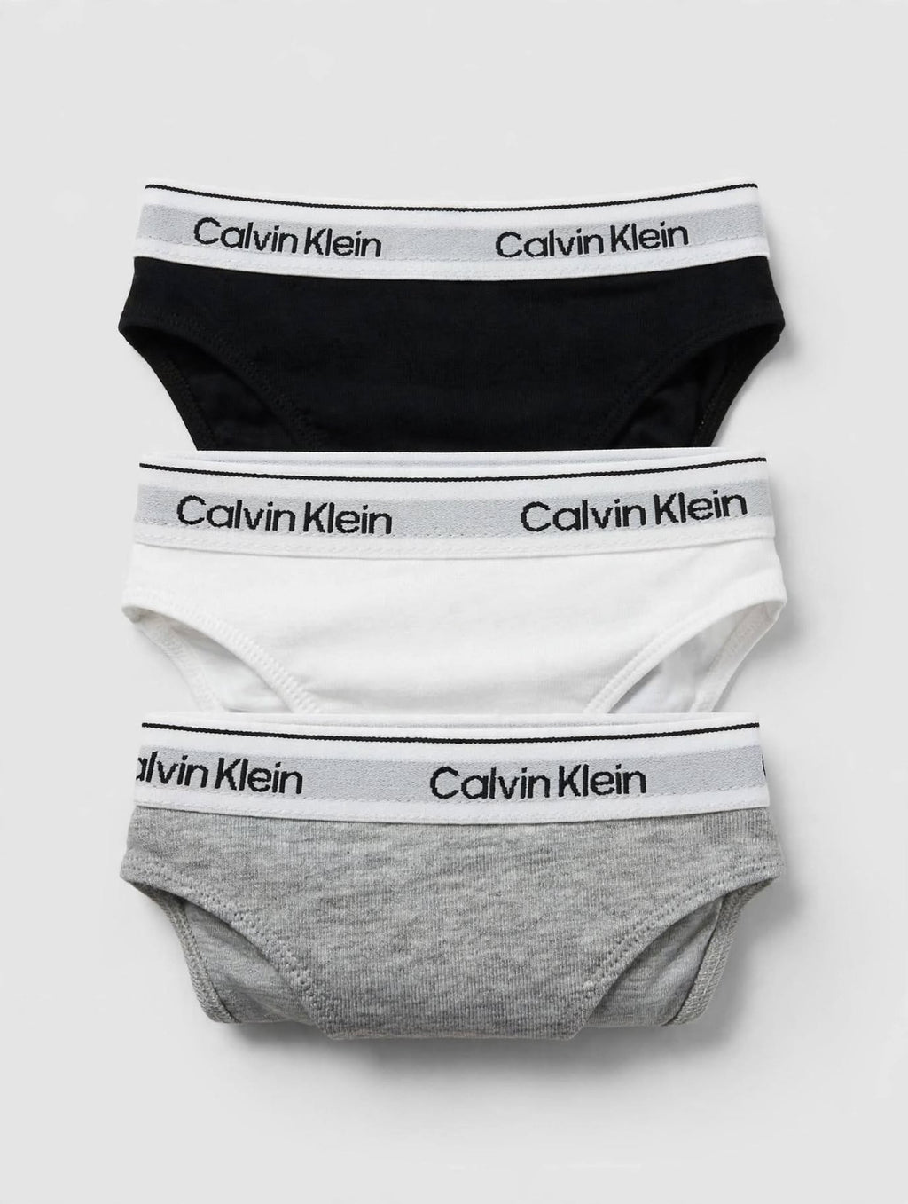 CALVIN KLEIN Icon Logo - 3 Bikini Donna - QD5207MPI BLACK/WHITE/GREY HEATHER